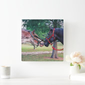 Wandklok voor ontwerppaarden (Huis)