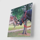 Wandklok voor ontwerppaarden (Hoek)