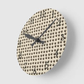 Wandklok voor poten en cijfers (Hoek)