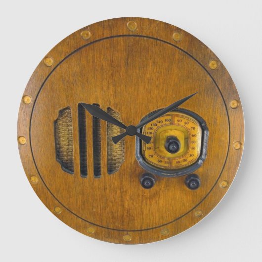 wandklok voor radioontwerp (Voorkant)