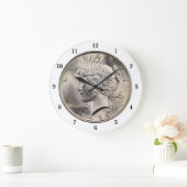 Wandklok voor vredesdollar (Huis)