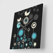 Wandklok voor zwevende bloemen (Hoek)