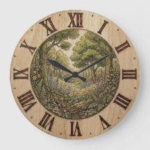 Wandklok voorjaarsbos – Natuurlijke decoratie