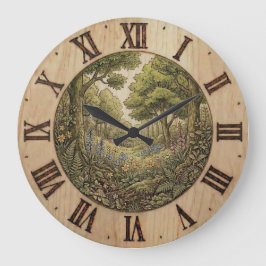 Wandklok voorjaarsbos – Natuurlijke decoratie