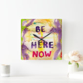 Wandklok - Wees er nu (Huis)