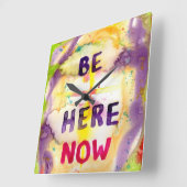 Wandklok - Wees er nu (Hoek)