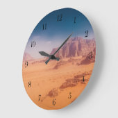 Wandklok woestijn Wadi Rum (Hoek)