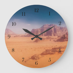 Wandklok woestijn Wadi Rum