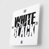 Wandklok - zwart-wit (Hoek)