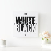 Wandklok - zwart-wit (Huis)