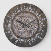 Wandklokken strandlopers natuur landkunst (Voorkant)