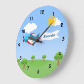 Wandklokken voor vliegtuigbanners (Hoek)