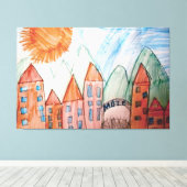 wandkunst canvas afdruk (Insitu (Houten vloer))