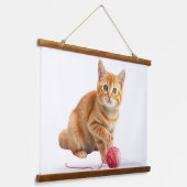 Wandkunst & Decor wandtapijten. huiskat Hangend Wandkleed (Gebogen)