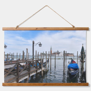 Wandkunst Italië Venetiaanse Gondels Wandtapijt Hangend Wandkleed