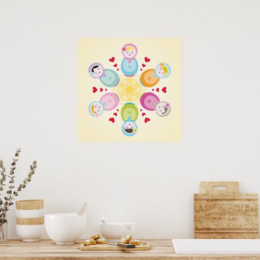 WANDKUNST :: matroesjka's - mandala Poster (Keuken)