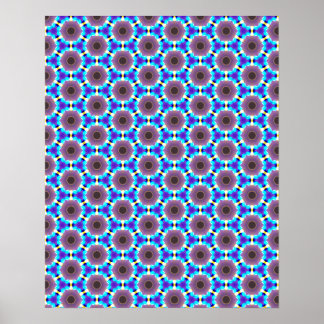Wandkunst met draaiende hoogte optische illusie poster