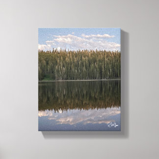 Wandkunst met reflecties canvas afdruk
