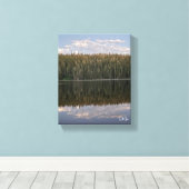 Wandkunst met reflecties canvas afdruk (Insitu (Houten vloer))