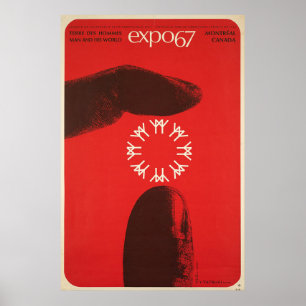 wandkunst Montreal Expo 67 Poster