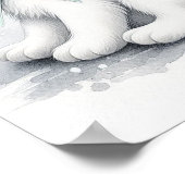 Wandkunst voor wolfbos nursery poster (Hoek)