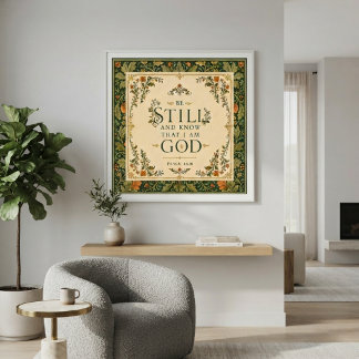 Wandkunst woonkamer | Bijbelse bloemenspreuk Canvas Afdruk