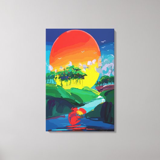 Wandkunstcanvas Chromatische convergentie Canvas Afdruk (Voorkant)