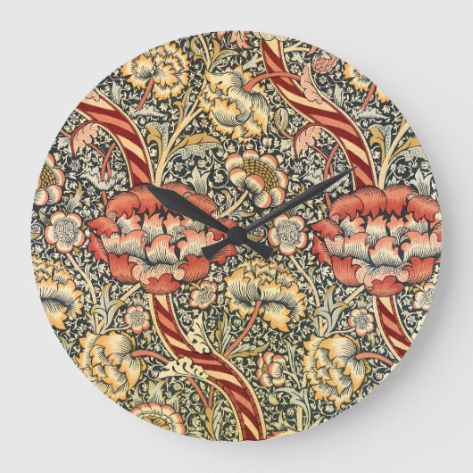 Wandle van William Morris,  Kunst voor textielkuns Grote Klok (Voorkant)