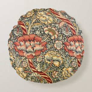 Wandle van William Morris, Vintage Textiel Fijne K Rond Kussen