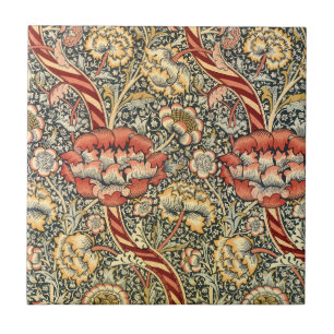Wandle van William Morris, Vintage Textiel Fijne K Tegeltje