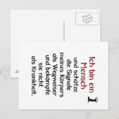 WandlungDesign - Mensch - Körper Briefkaart (Voorkant / Achterkant)