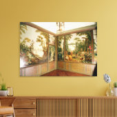 Wandpanelen, geverfd, in de Salon of Gille Canvas Afdruk (Insitu (Woonkamer))