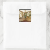 Wandpanelen, geverfd, in de Salon of Gille Vierkante Sticker (Tas)