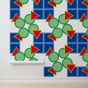 Wandpapier - Kleurrijke geometrische vormen Behang