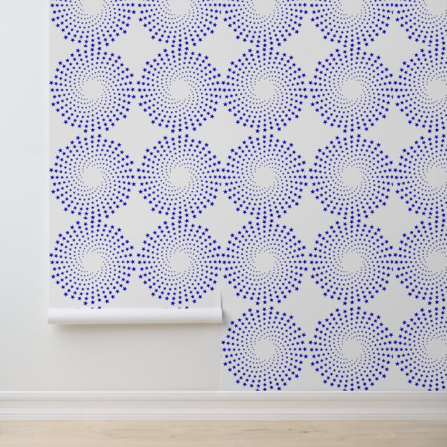 Wandpapier - Sterspiralen Behang (Applicatie)