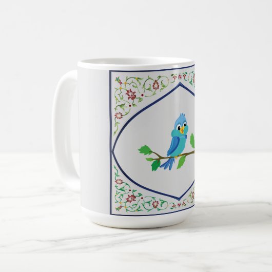  wandpatroon koffiemok (Voorkant links)