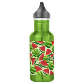 Wandpatroon RVS waterfles (Links)