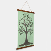 🌳 Wandreproductie Boom des Levens Hangend Wandkleed (Gebogen)