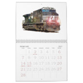 Wandrooster treinen en spoorwegen kalender (Feb 2027)