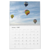 Wandrooster voor warme luchtballonnen kalender (Jan 2027)