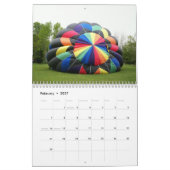 Wandrooster voor warme luchtballonnen kalender (Feb 2027)