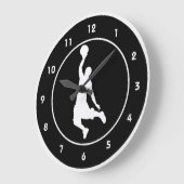 Wandsluiting voor Basketball Design Grote Klok (Hoek)