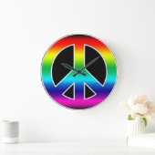 Wandsluiting voor vredesgebaren grote klok (Huis)