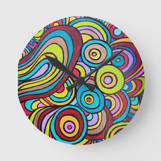 Wandsluiting voor warm water, 8-inch ronde acryl ronde klok (Voorkant)