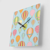 Wandsluiting voor warme luchtballon vierkante klok (Hoek)