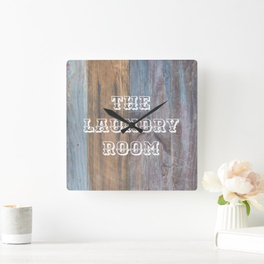 Wandsluiting waskamer vierkante klok (Huis)