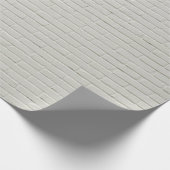 Wandstenen met witte baksteen cadeaupapier (Hoek)