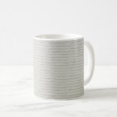 Wandstenen met witte baksteen koffiemok (Voorkant rechts)