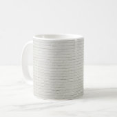 Wandstenen met witte baksteen koffiemok (Voorkant links)