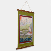 Wandtapijt - Art Deco Zeilboot Hangend Wandkleed (Gebogen)